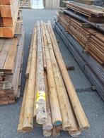 Geïmpregneerde Houten Palen - Tuin & Erfafscheiding, Doe-het-zelf en Verbouw, Hout en Planken, Grenen, Nieuw, 200 tot 250 cm, 50 mm of meer