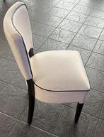 24 Horeca Stoelen Leer Zwart/Wit, Gebruikt, Zwart, Leer, Ophalen of Verzenden