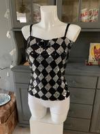 Top met pailletten maat S - Made in Italy, Made in Italy, Douwenmaat 8-3 Meppel, Info@again.nu, Zwart