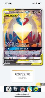 Pokemon Kaart - Latias & Latios GX, Ophalen of Verzenden, Zo goed als nieuw, Losse kaart, Foil