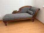Grijze sofa met houten frame, Ophalen, Gebruikt, Eenpersoons, Minder dan 75 cm