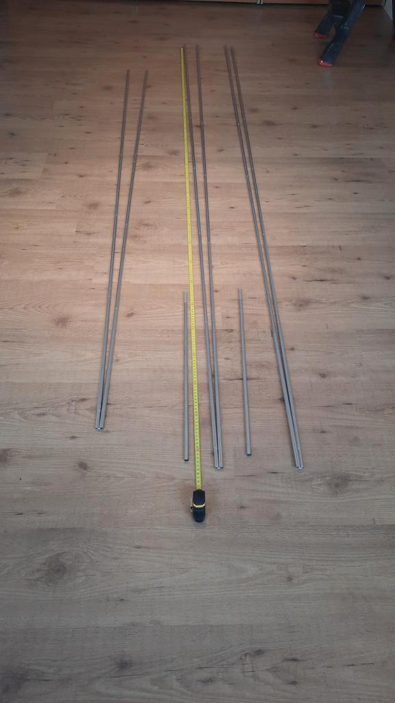 Aluminium Tentstokken - Diverse Lengtes, Caravans en Kamperen, Tentaccessoires, Nieuw, Ophalen of Verzenden