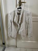 Zara creme wit tweed biker jacket jasje maat 36, Zara, Jasje, Ophalen of Verzenden, Wit