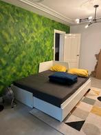 IKEA Bed met mattressen dagbed 80 en 160x200 FLEKKE VESTEROY, Huis en Inrichting, Slaapkamer | Bedden, Ophalen, Wit, Tweepersoons