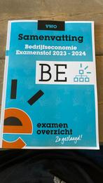 Te koop: samenvatting bedrijfseconomie 2023-24, Ophalen of Verzenden, Zo goed als nieuw, Overige onderwerpen