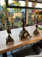 Klok + kandelaars, Antiek en Kunst, Ophalen