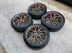 18 inch Ronal Gouden set , allweather ! 5x112, Ophalen, 18 inch, Gebruikt, Banden en Velgen