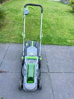 Lux Tools Accu Grasmaaier 33cm + 3 Accu's, Tuin en Terras, Ophalen, Cirkelmaaier, Gebruikt, Accu-grasmaaier