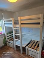Stapelbed met Bureau, Huis en Inrichting, Gebruikt, 90 cm, Tweepersoons, Ophalen of Verzenden