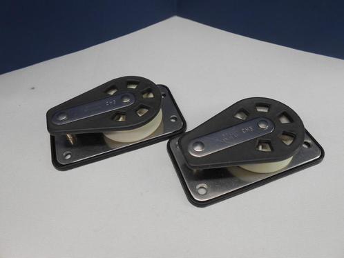 Schildpadblok, Keerblok, Dekblok, 10 mm, 2 sets van 2 stuks, Watersport en Boten, Accessoires en Onderhoud, Gebruikt, Lijn of Blok