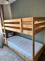 Stapelbed grenen 90x200, Huis en Inrichting, Ophalen, Gebruikt, 90 cm, Tweepersoons