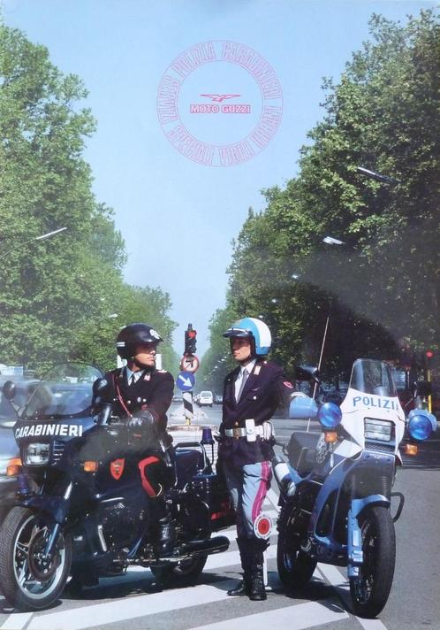 Folder MOTO GUZZI Police Carabinieri Army V50 1995, Motoren, Handleidingen en Instructieboekjes, Moto Guzzi, Ophalen of Verzenden