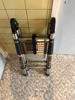 Gloednieuwe Telescoopladder, 5 Meter, Aluminium, Soft Close, Doe-het-zelf en Verbouw, Ladders en Trappen, Ophalen of Verzenden