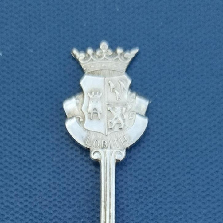 verzilverd lepeltje Lobith (Zilverstad Pleet), Antiek en Kunst, Antiek | Bestek, Ophalen of Verzenden