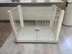 Puppy bench wit kunststof/staal, Dieren en Toebehoren, Ophalen, Gebruikt