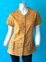 Vintage jaren 70 tuniek mosterdgeel maat 36, Verzenden, Geel, Vintage, Maat 36 (S)