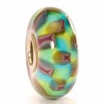 Trollbeads glaskraal schaakpatroon, Glas of Kristal, Ophalen of Verzenden, Zo goed als nieuw, Trollbeads