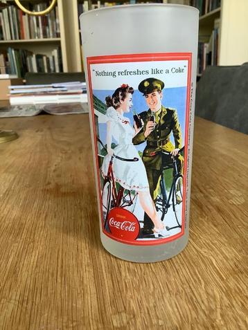 origineel Coca Cola vintage glas, jaren 70 beschikbaar voor biedingen
