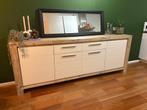 Eikenhout Dressoir (Wit), Huis en Inrichting, Kasten | Dressoirs, Ophalen, Eikenhout, Zo goed als nieuw, 200 cm of meer