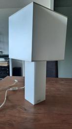 Witte strakke tafellamp, Huis en Inrichting, Lampen | Tafellampen, Ophalen, Overige materialen, Gebruikt, Modern strak