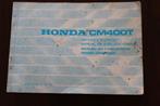 Honda CM400T 1980 motorcycle owner's manual CM 400 T, Motoren, Ophalen of Verzenden, Honda