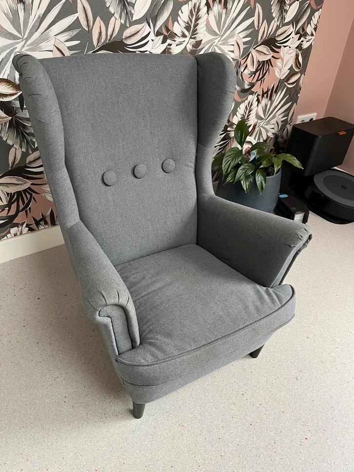 Grijze kinder Fauteuil ikea - Zo goed als nieuw, Huis en Inrichting, Fauteuils, Zo goed als nieuw, Stof, 75 tot 100 cm, Ophalen
