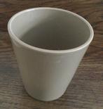 Orchidee bloempot grijs / beige, Tuin en Terras, Bloempotten, Gebruikt, Rond, Ophalen of Verzenden, Minder dan 25 cm