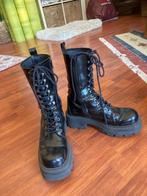 Biker boots maat 39, Hoge laarzen, Zwart, Ophalen of Verzenden, Zo goed als nieuw