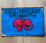 Prachtig vintage bord Delirium Tremens (30x20), Verzamelen, Ophalen of Verzenden, Zo goed als nieuw, Reclamebord
