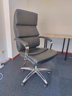 Bureau stoel ergonomisch zwart chroom ZGAN buro directie, Huis en Inrichting, Bureaustoelen, Ophalen, Ergonomisch, Zo goed als nieuw