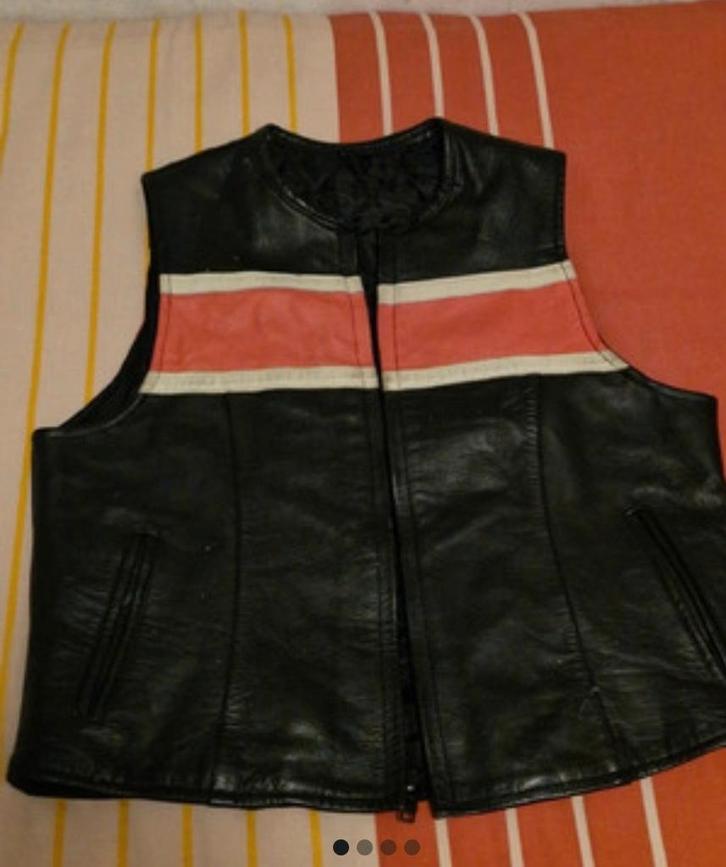 Harley Davidson Leren Jack Mouwloos Dames, Motoren, Kleding | Motorkleding, Ophalen of Verzenden