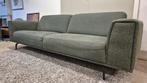 Mosgroene stoffen 3 zits design bank direct beschikbaar!!!, Huis en Inrichting, Modern design, industriël design, Driepersoons