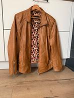 Mooie cognac  leren dames jas ,kort model 4xl/48, Kleding | Dames, Jassen | Winter, Ophalen of Verzenden, Zo goed als nieuw, Bruin