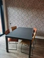 Bert Plantagie tafel (dekton) en 4 stoelen, Huis en Inrichting, Tafels | Eettafels, Ophalen of Verzenden, Zo goed als nieuw, Rechthoekig