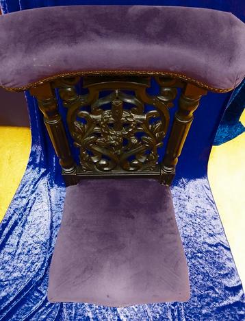 Houtgehouwen mahonie Bidstoel 19e eeuw  beschikbaar voor biedingen