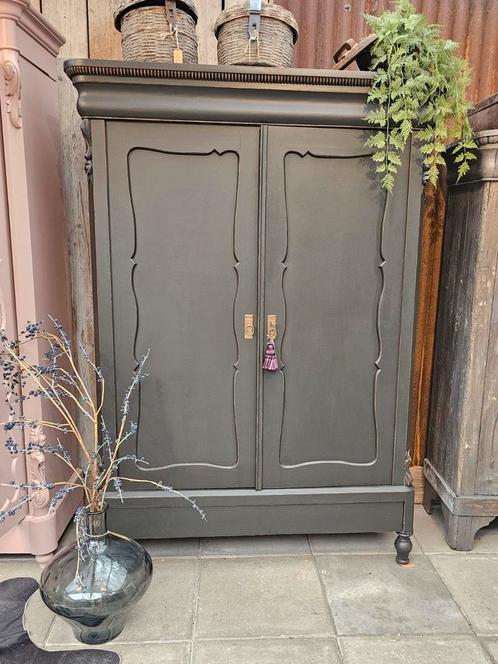 Te koop: unieke Biedermeier kast met moderne twist!, Antiek en Kunst, Antiek | Meubels | Kasten, Ophalen of Verzenden