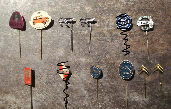 ZGAN - 59 diverse pins / speld - automerken / transport, Verzamelen, Speldjes, Pins en Buttons, Zo goed als nieuw, Speldje of Pin