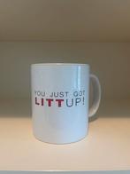 Mok ‘You just got litt up’ (Serie Suits), Ophalen of Verzenden, Gebruikt, Overige stijlen, Kop(pen) en/of Schotel(s)