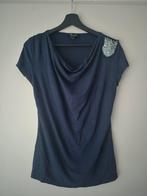 Blauwe BLAF Top met pailletten - Maat L, Kleding | Dames, Blauw, Maat 42/44 (L), BLVF, Ophalen of Verzenden