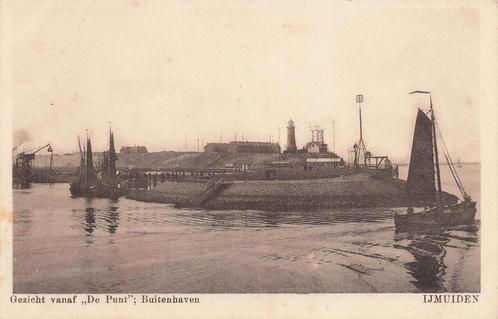 U539 IJmuiden Buitenhaven De Punt - uitg Schaepman -, Verzamelen, Ansichtkaarten | Nederland, Noord-Holland, 1920 tot 1940, Verzenden