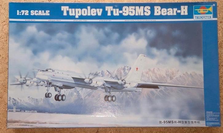 Trumpeter Tupolev Tu-95MS Bear-H 1:72 Ukraine Decals, Hobby en Vrije tijd, Modelbouw | Vliegtuigen en Helikopters, Zo goed als nieuw