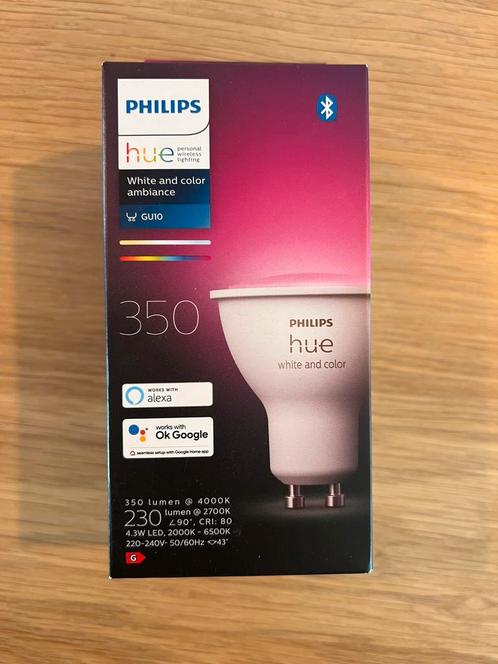 Philips Hue GU10 color (nieuw), Huis en Inrichting, Lampen | Losse lampen, Nieuw, Ophalen of Verzenden