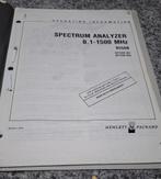 Hewlett Packard Spectrum Analyzer 8558B Handleiding, Ophalen of Verzenden