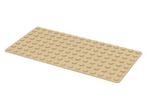 Lego Tan Baseplate 8 x 16, Ophalen of Verzenden, Gebruikt, Losse stenen, Lego