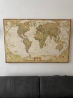 Wereldkaart Schilderij 1.20 x 0.80, Ophalen, Zo goed als nieuw