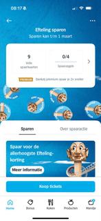 AH spaarzegels Efteling - 9 boekjes, Eén persoon, Kortingskaart