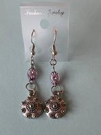 Nieuwe Zeeuwse Knoop Oorbellen Lila, Overige materialen, Hangers, Paars, Nieuw