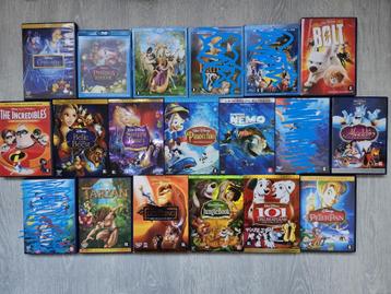 15 Disney DVD's en BluRay's - zgan - €2,75 p/s of €35,00 beschikbaar voor biedingen
