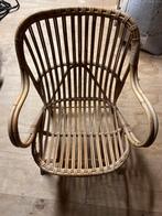 Rotan stoel met armleuningen, Ophalen, Gebruikt, Bruin, Riet of Rotan