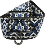 Bag strap - Festival tassenriem - Blauw/Wit/zwart, Sieraden, Tassen en Uiterlijk, Tassen | Damestassen, Blauw, Overige typen, Nieuw